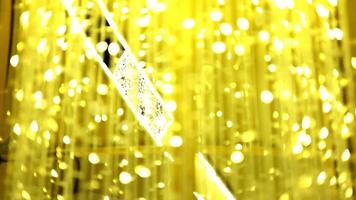 animated gold bokeh video