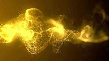 animated gold bokeh video