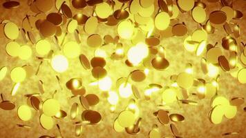 animated gold bokeh video