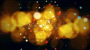 animated gold bokeh video