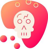 icono de vector de calavera