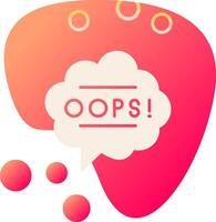 Oops Vector Icon