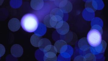 animated blue bokeh video