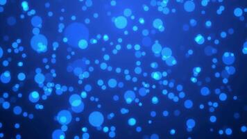 animated blue bokeh video