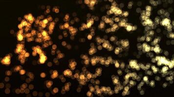 animated orange bokeh video