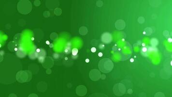 animated green  bokeh video