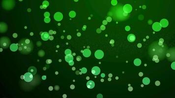 animated green  bokeh video