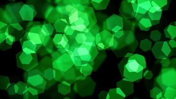 animated green  bokeh video