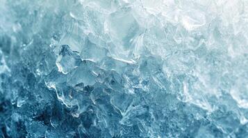 AI generated Ice texture cracks surface, abstract winter background photo