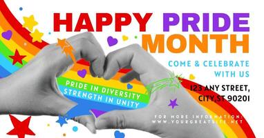 Happy Pride Month Event for Facebook Ad template