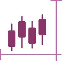 Stock Market Glyph Two Colour Icon vector