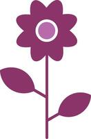 Flowers Glyph Two Colour Icon vector