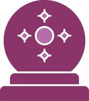 Fortune Teller Glyph Two Colour Icon vector