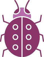 Ladybug Glyph Two Colour Icon vector