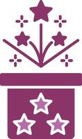 Magic Box Glyph Two Colour Icon vector