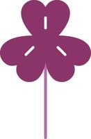 Clover Glyph Two Colour Icon vector