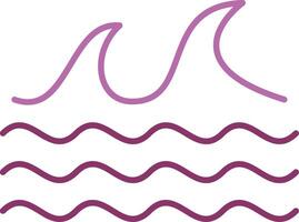 Sea Glyph Two Colour Icon vector