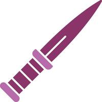 Dagger Glyph Two Colour Icon vector