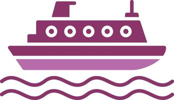 Cruiser Glyph Two Colour Icon vector