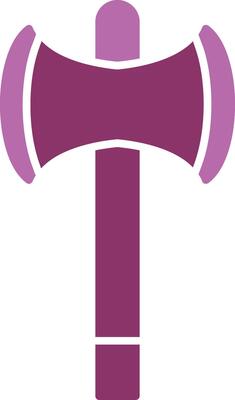 Axe Glyph Two Colour Icon