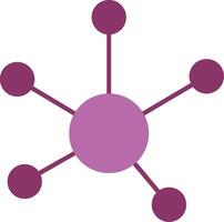 Connection Glyph Two Colour Icon vector