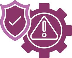 Risk Management Glyph Two Colour Icon vector