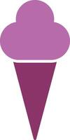 Ice Cream Glyph Two Colour Icon vector