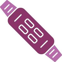 Fitness Bracelet Glyph Two Colour Icon vector