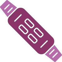 Fitness Bracelet Glyph Two Colour Icon vector