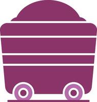 Wagon Glyph Two Colour Icon vector