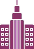 Skycraper Glyph Two Colour Icon vector