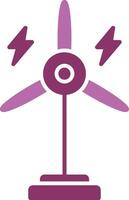 Eolic Turbine Glyph Two Colour Icon vector