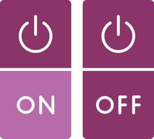 Switch Glyph Two Colour Icon vector