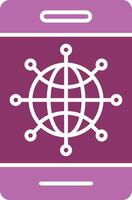 Internet Glyph Two Colour Icon vector
