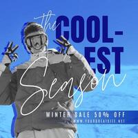 The Coolest Season in Fashion Sale Quote for Linkedin Post template