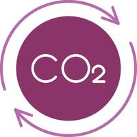 Carbon Cycle Glyph Two Colour Icon vector