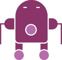 Robot Glyph Two Colour Icon vector