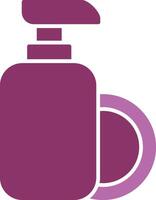 Dish Soap Glyph Two Colour Icon vector