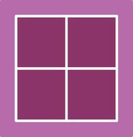 Window Glyph Two Colour Icon vector
