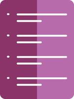 To Do List Glyph Two Colour Icon vector
