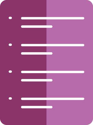 To Do List Glyph Two Colour Icon