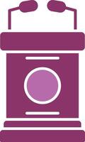 Lectern Glyph Two Colour Icon vector