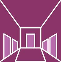 Hallway Glyph Two Colour Icon vector