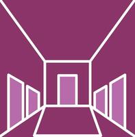 Hallway Glyph Two Colour Icon vector