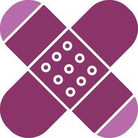 Patch Glyph Two Colour Icon vector