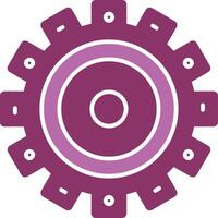 Setting Glyph Two Colour Icon vector