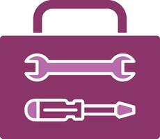 Tool Box Glyph Two Colour Icon vector