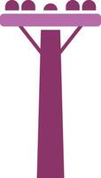 Pole Glyph Two Colour Icon vector