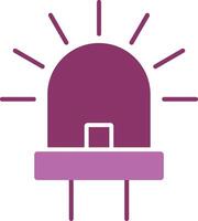 Led Glyph Two Colour Icon vector