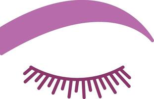 Eyebrow Glyph Two Colour Icon vector